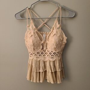 Altar'd State Boho cross-back tank top